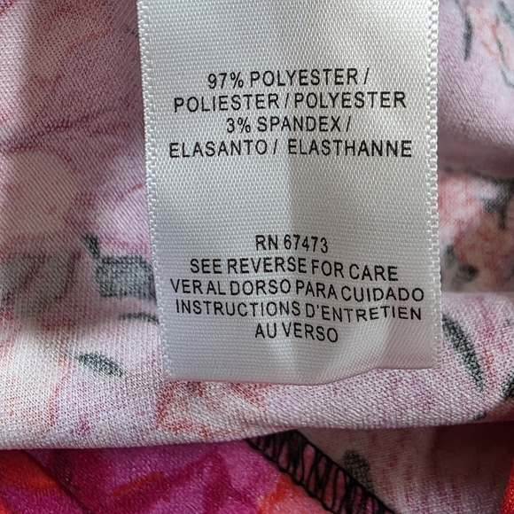 NWT Danny & Nicole Black And Pink Floral Jacket - Picture 8 of 8